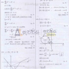 combined mathematics provincial papers