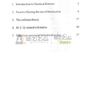 A/L chemistry Chemical Kinetics
