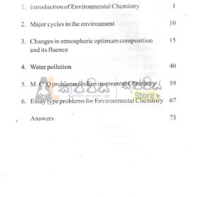 A/L Environmental Chemistry English