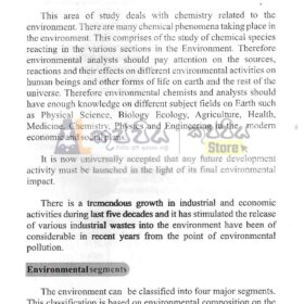 A/L Environmental Chemistry English